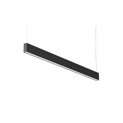 Panzeri+Giano 150 LED 56W 4541lm 3000K CRI>90 UGR<19 mikroprismaatiline hajuti, üles/alla valgusega rippvalgusti, must